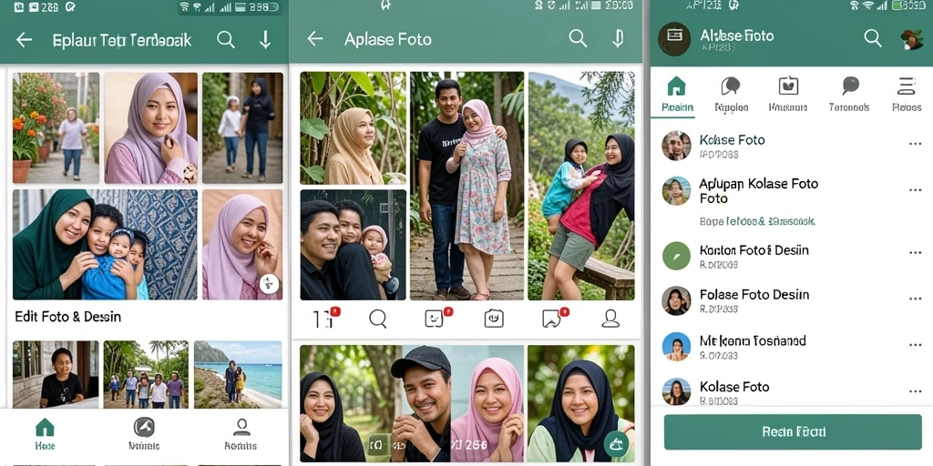 Antarmuka user-friendly API288 untuk kolase foto.