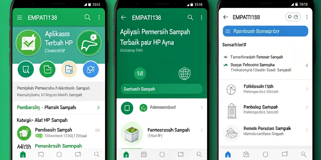 Antarmuka EMPATI138 yang sederhana dan efektif untuk pembersihan sampah.