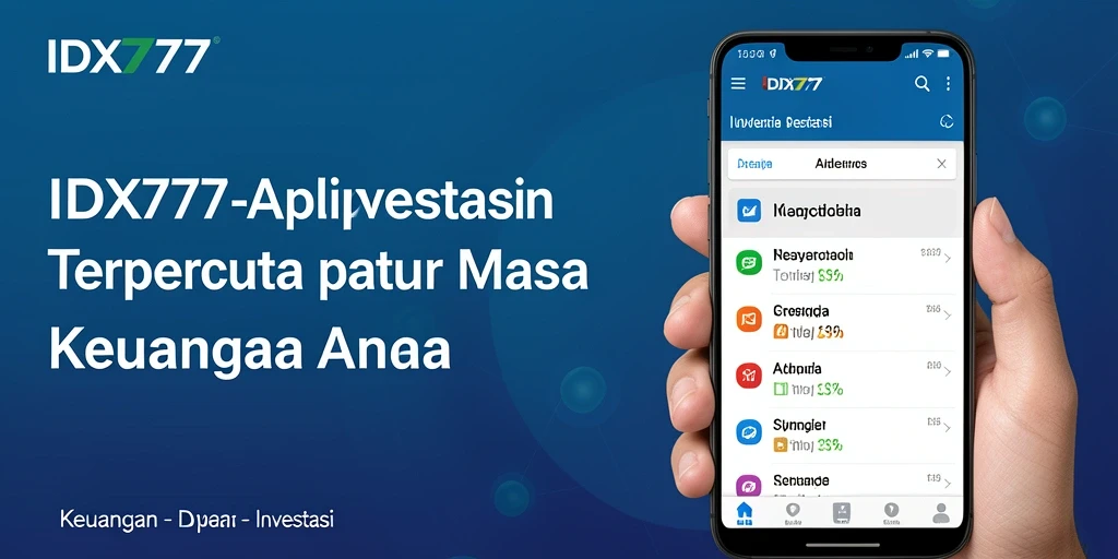 Antarmuka aplikasi IDX777 yang ramah pengguna dan fitur investasi lengkap.