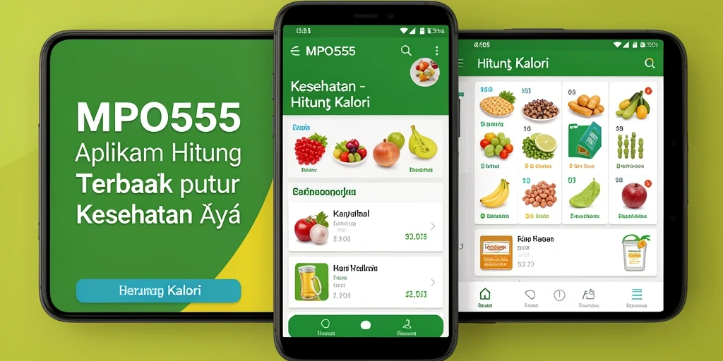 Antarmuka MPO555 yang mudah digunakan untuk menghitung kalori.